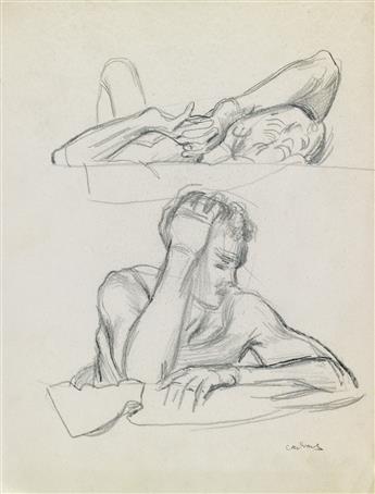 PAUL CADMUS Studies for Point O View.